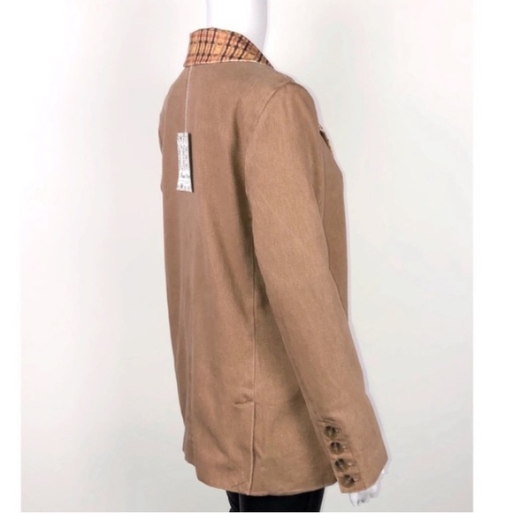 We the Free xFree People Otter 2 Button Double Breasted Reid Smoking Jacket ZsXS - Picture 7 of 13